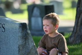 Boy Grieving - Eulogy for a father